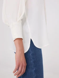 Suzy Shier Tops|Long Sleeve>3/4 Dolman Sleeve Textured Blouse