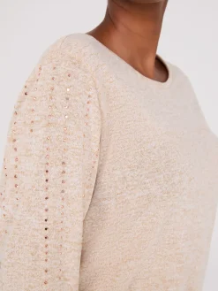 Suzy Shier Long Sleeve>3/4 Sleeve Drawstring Hem Top