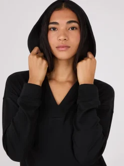 Suzy Shier Lounge & Pjs|Long Sleeve>Adjustable Side Hoodie