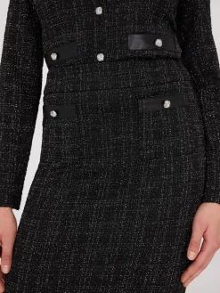 Suzy Shier Suiting|Bottoms>Bouclé Pencil Skirt