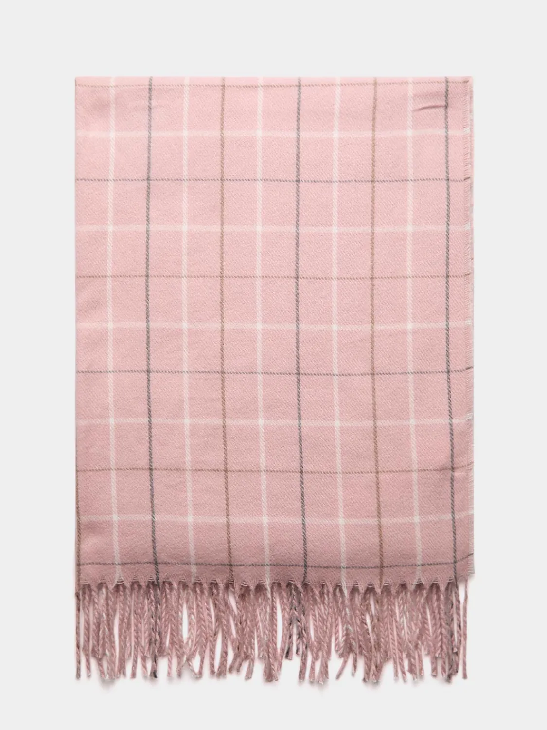 Suzy Shier Hats & Scarves & Gloves>Brushed Grid Print Scarf