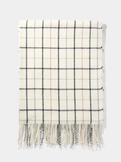 Suzy Shier Hats & Scarves & Gloves>Brushed Grid Print Scarf