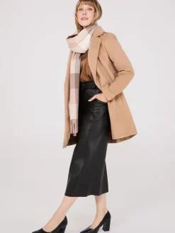 Suzy Shier Coats|Coats>Brushed Open Front Car Coat