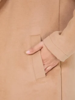 Suzy Shier Coats|Coats>Brushed Open Front Car Coat