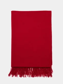 Suzy Shier Hats & Scarves & Gloves>Brushed Scarf With Fringe Edges