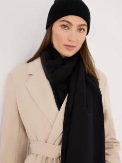 Suzy Shier Hats & Scarves & Gloves>Brushed Scarf With Fringe Edges