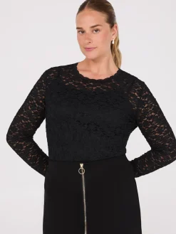 Suzy Shier Tops|Long Sleeve><noscript><img width=