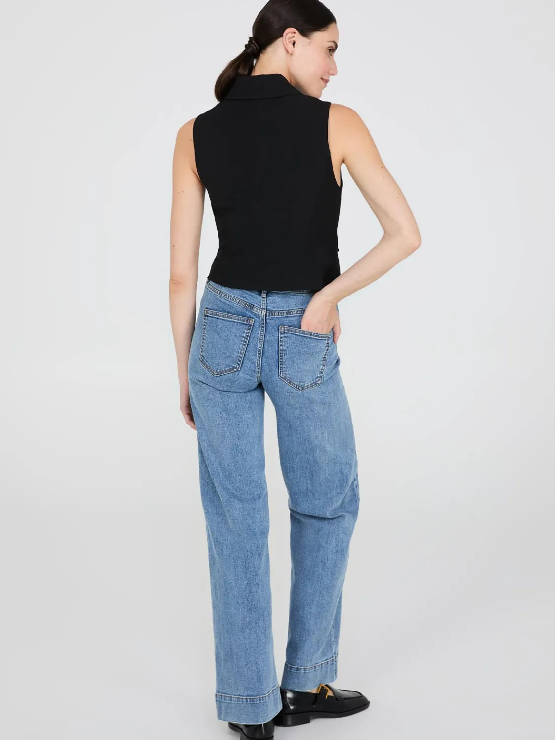 Suzy Shier Blazers & Vests>3-Button Notch Collar Vest