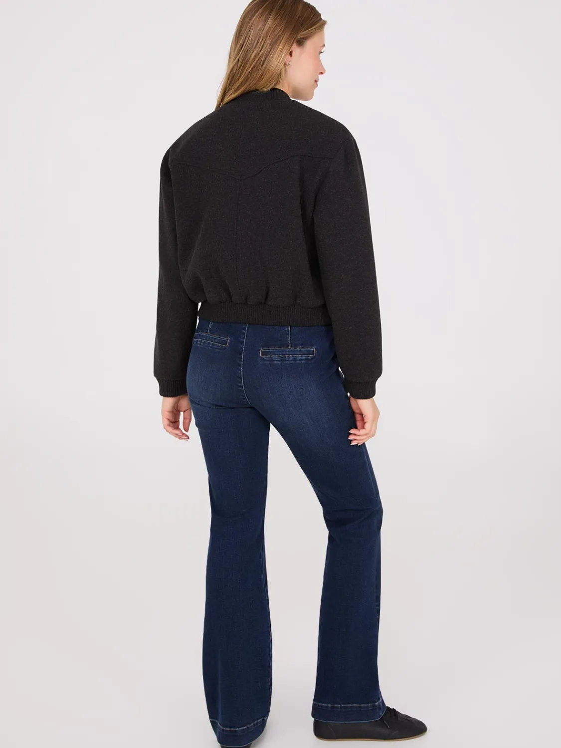 Suzy Shier Puffers & Jackets|Puffers & Jackets>Button-Front Bomber Jacket