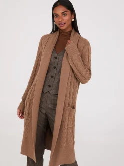 Suzy Shier Long Sleeve|Sweaters & Cardigans>Cable Knit Duster