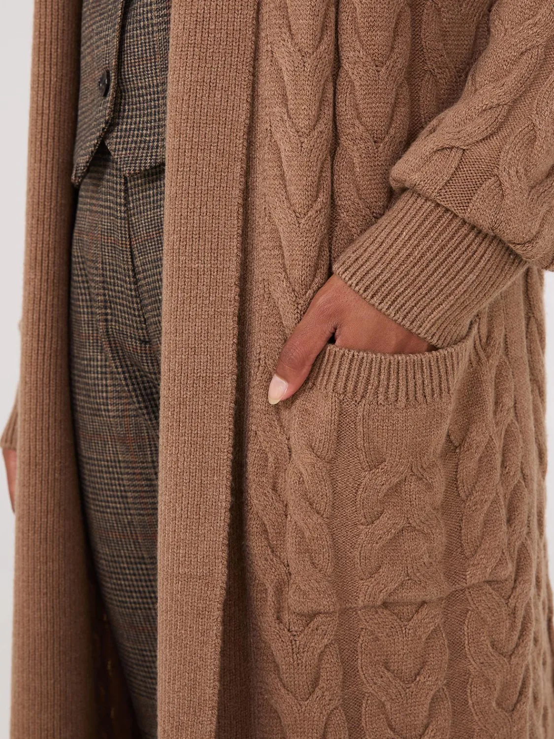 Suzy Shier Long Sleeve|Sweaters & Cardigans>Cable Knit Duster