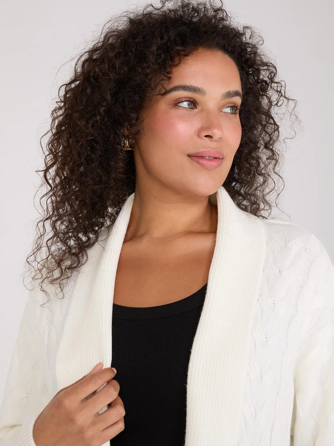 Suzy Shier Long Sleeve|Sweaters & Cardigans>Cable Knit Duster