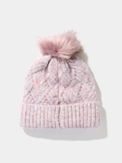Suzy Shier Hats & Scarves & Gloves>Cable Knit Hat With Pom Pom