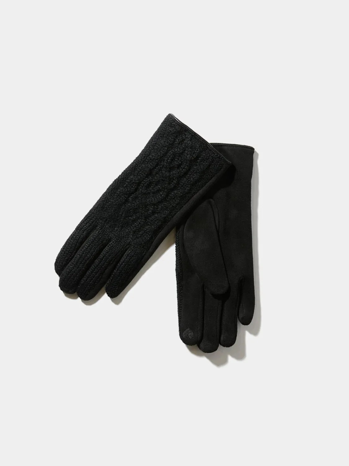 Suzy Shier Hats & Scarves & Gloves>Cable Knit ITouch Gloves
