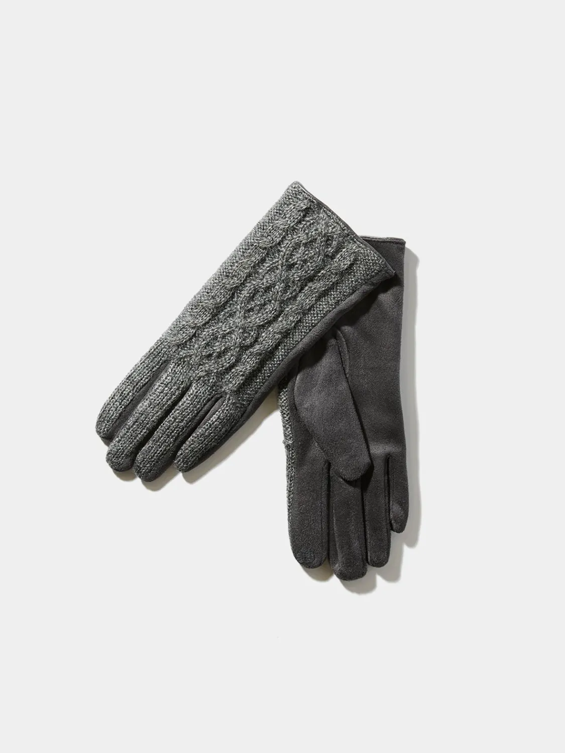 Suzy Shier Hats & Scarves & Gloves>Cable Knit ITouch Gloves