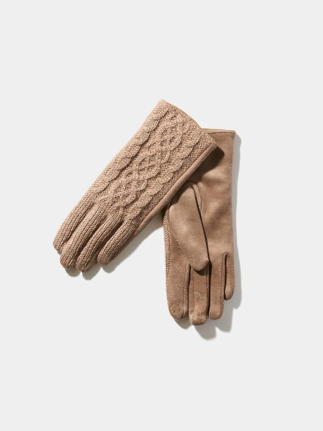Suzy Shier Hats & Scarves & Gloves>Cable Knit ITouch Gloves