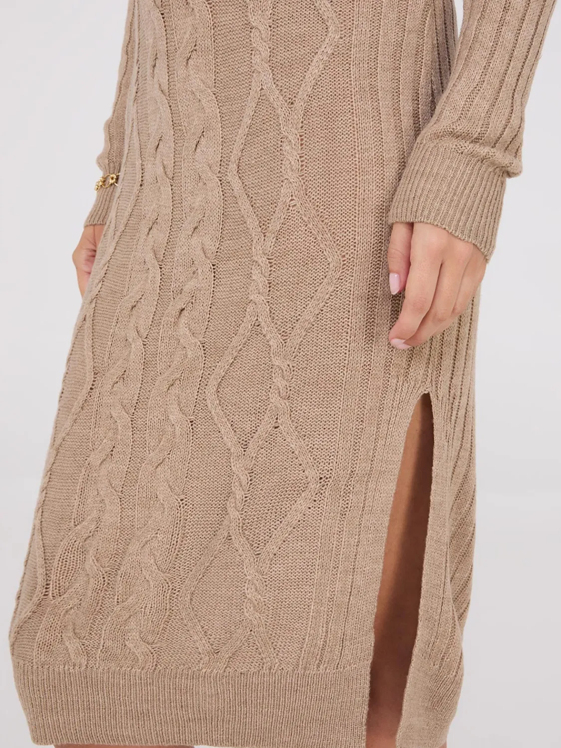 Suzy Shier Casual Dresses|Midi & Maxi>Cable Knit Sweater Dress