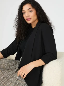 Suzy Shier Blazers & Vests>Cascading Open Kimono