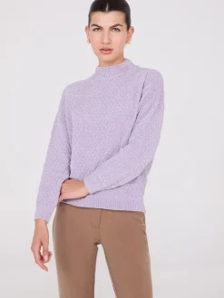 Suzy Shier Long Sleeve|Sweaters & Cardigans>Chenille Mock Neck Sweater