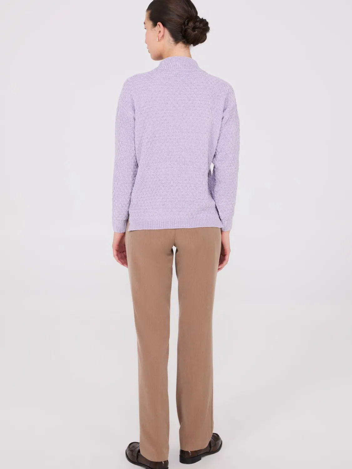 Suzy Shier Long Sleeve|Sweaters & Cardigans>Chenille Mock Neck Sweater