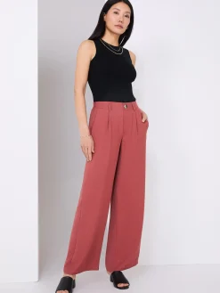 Suzy Shier Bottoms|Pants>Classic Rise Wide-Leg Pants