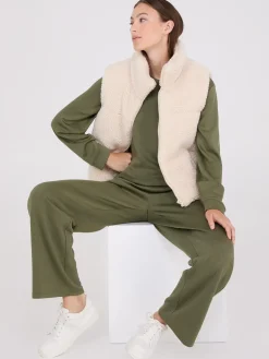 Suzy Shier Lounge & Pjs|Long Sleeve>Cloud Fleece Drop Shoulder Sweatshirt