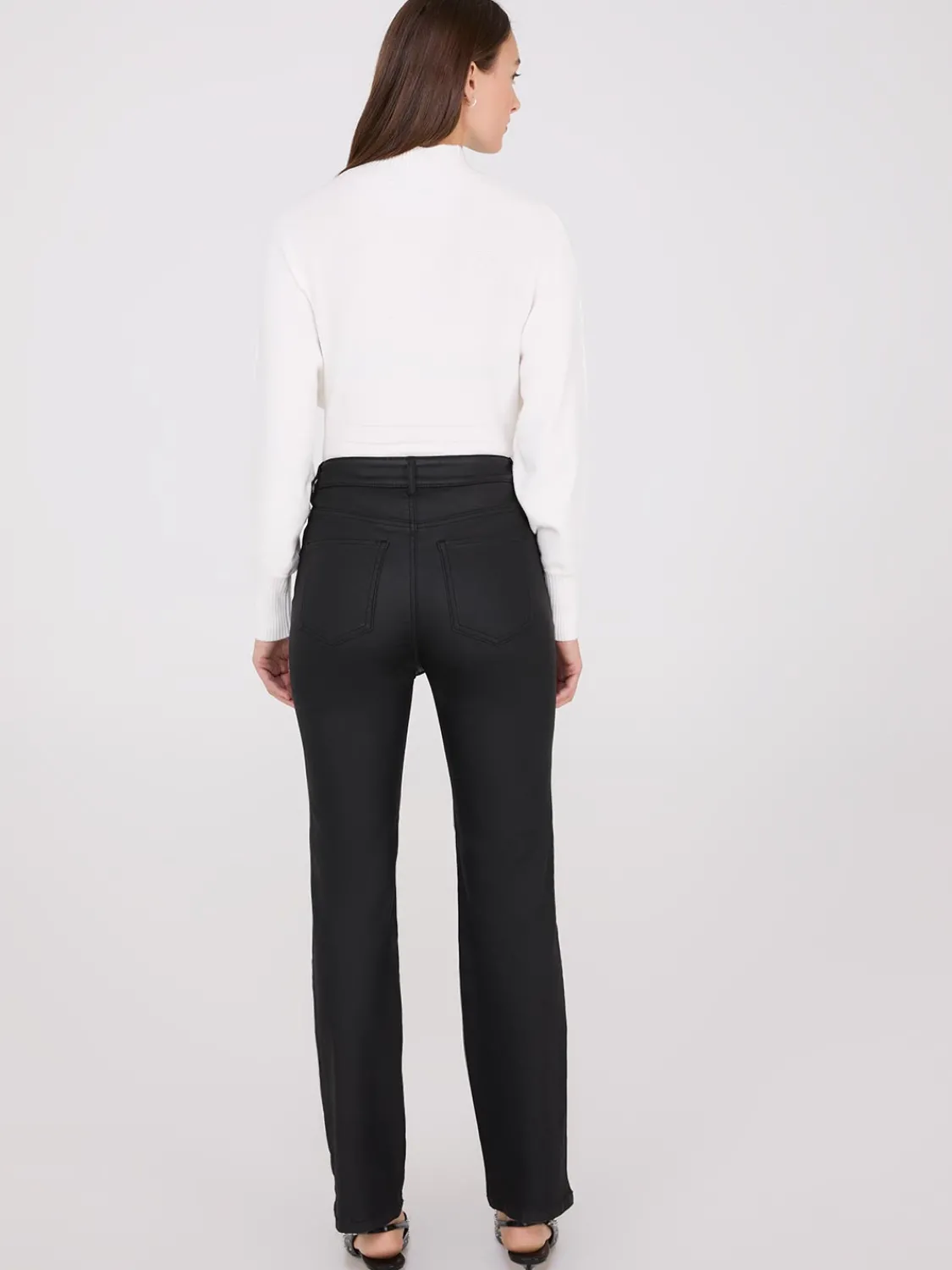Suzy Shier Jeans|Pants>Coated Front Pintuck Pants