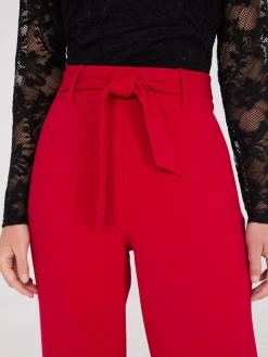 Suzy Shier Suiting|Bottoms>Crepe Sash Pants
