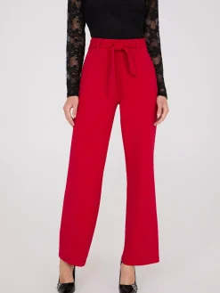 Suzy Shier Suiting|Bottoms>Crepe Sash Pants