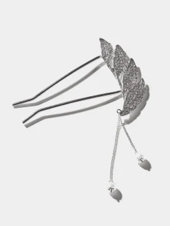 Suzy Shier Jewelry By Le Château>Decorative Jewelled Feather Hair Pin