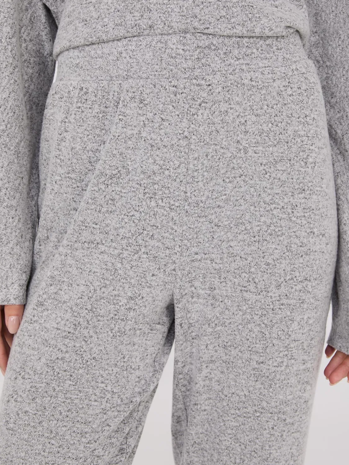 Suzy Shier Lounge & Pjs>Dolman Sleeve Melange Pajama Set