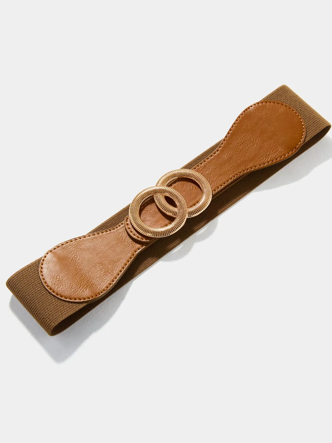 Suzy Shier Belts, Handbags & Shoes>Double Carved Ring Buckle Belt