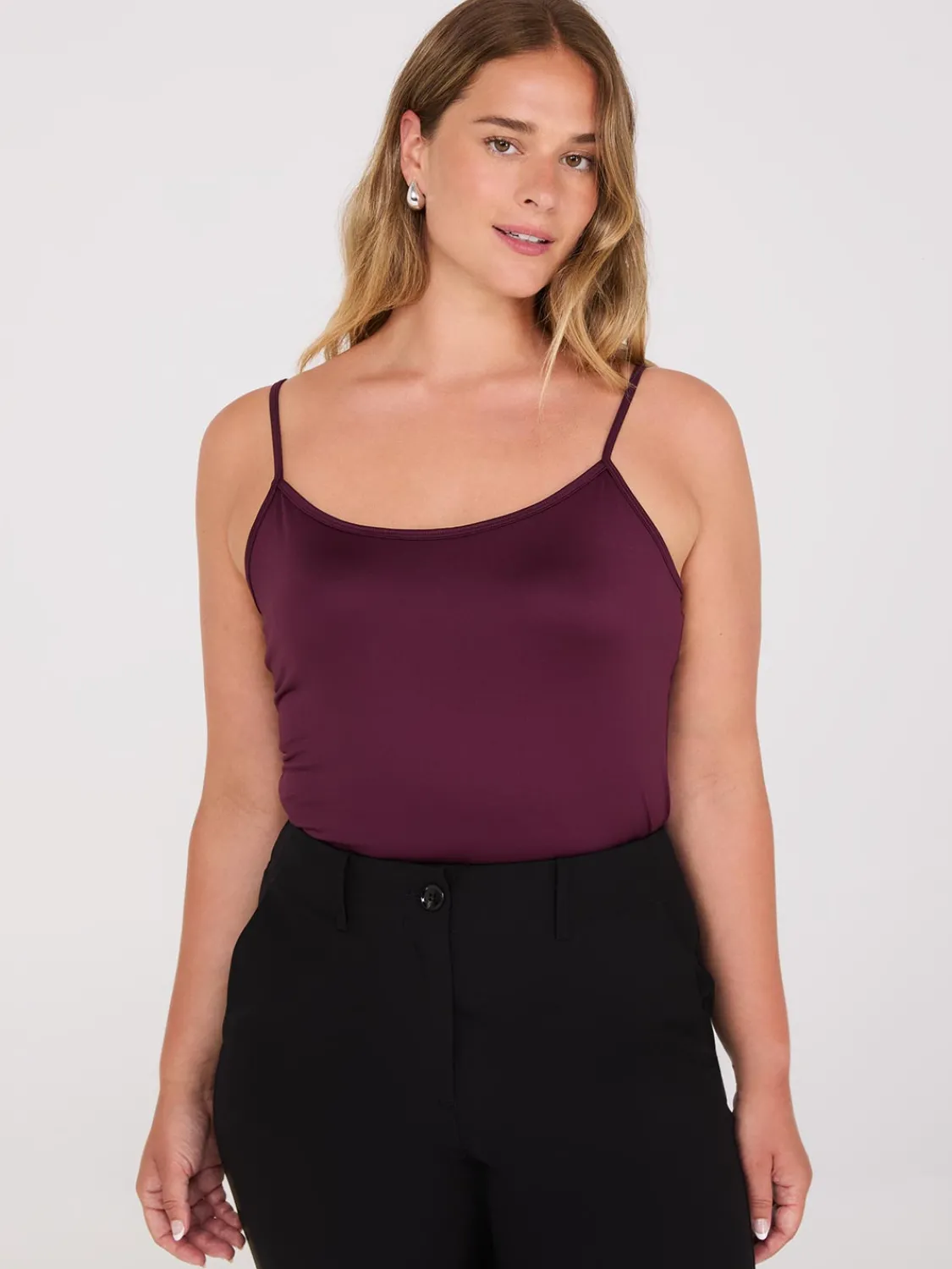 Suzy Shier Suzy Everyday|Sleeveless>Double Layer Spaghetti Strap Cami
