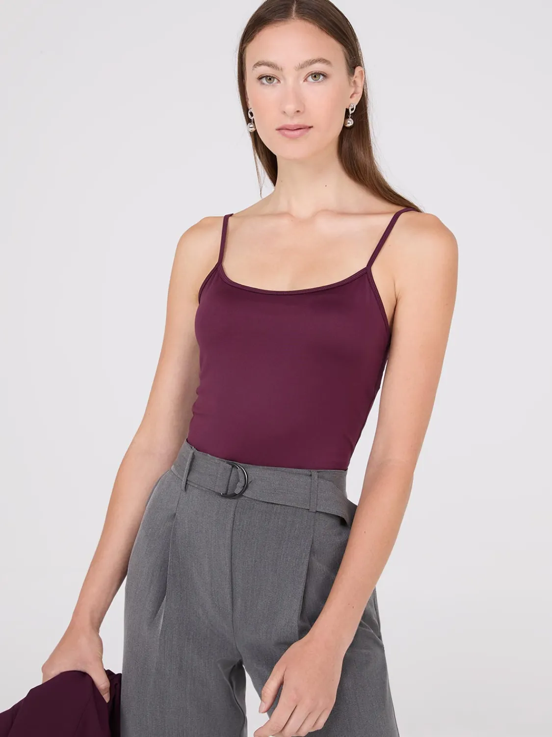 Suzy Shier Suzy Everyday|Sleeveless>Double Layer Spaghetti Strap Cami
