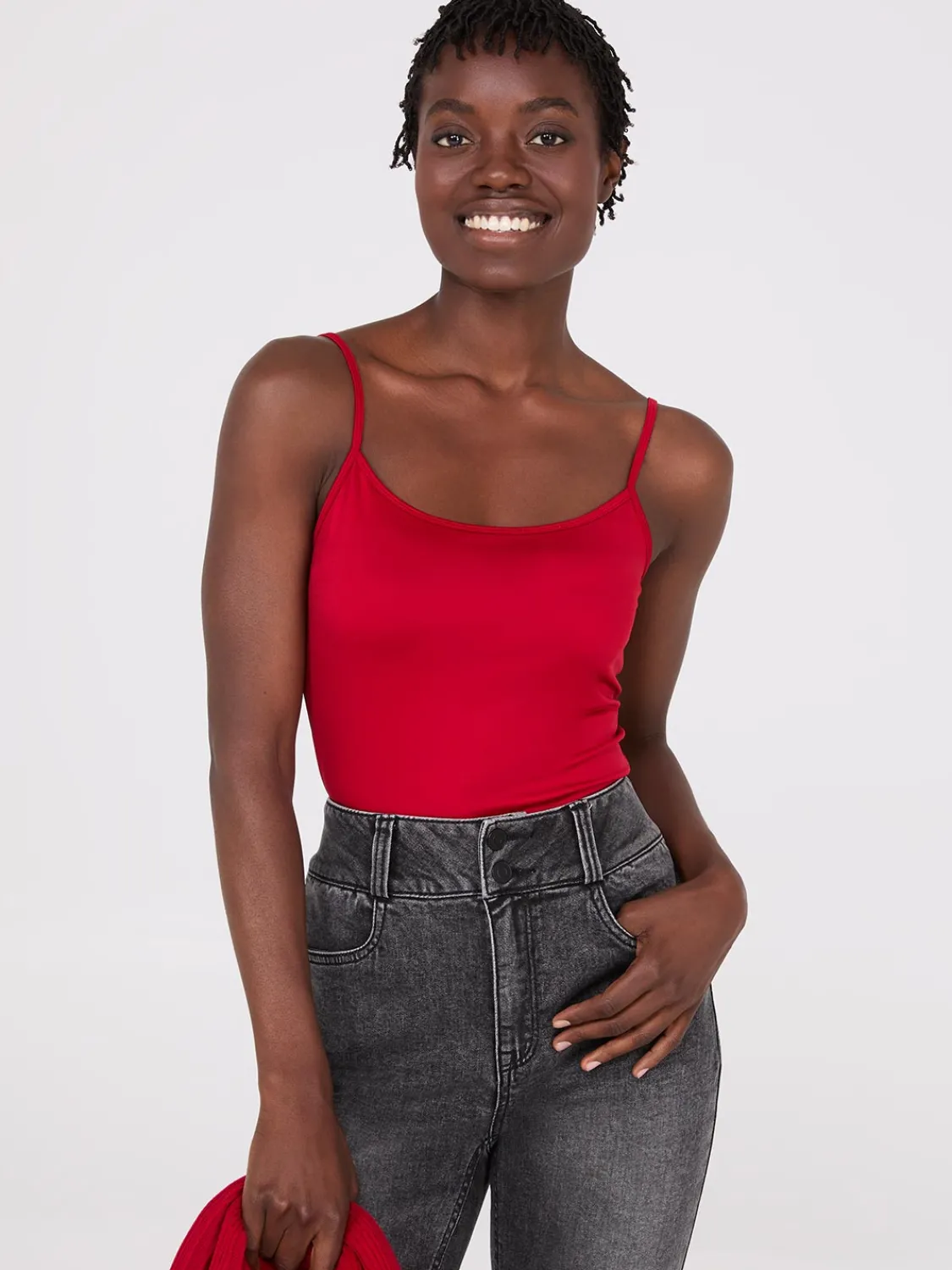 Suzy Shier Suzy Everyday|Sleeveless>Double Layer Spaghetti Strap Cami