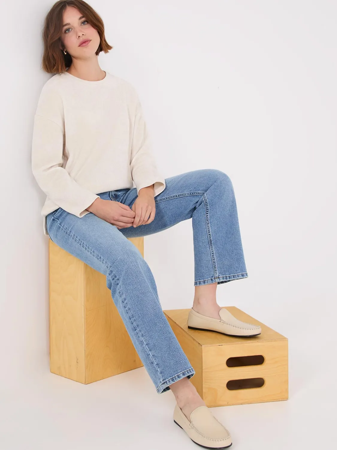 Suzy Shier Lounge & Pjs|Long Sleeve>Drop Shoulder Chenille Top