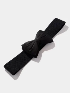 Suzy Shier Belts, Handbags & Shoes>Elastic Stretch Belt With Bow Detail