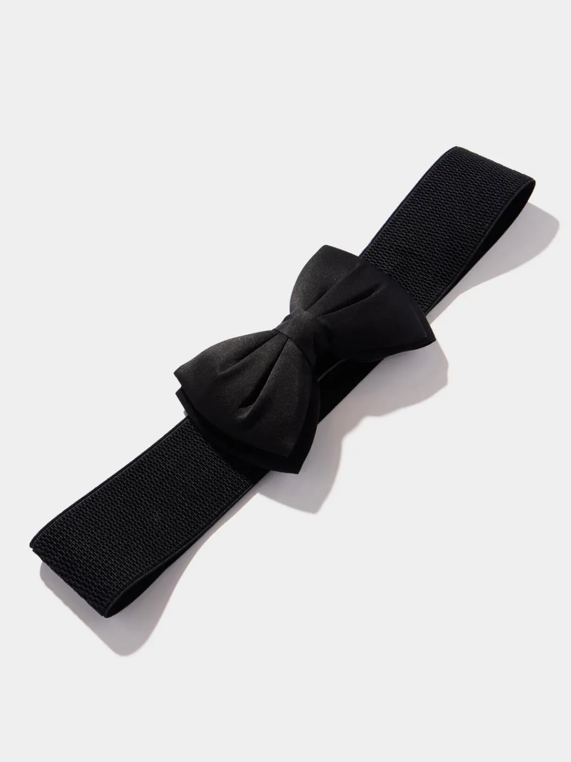 Suzy Shier Belts, Handbags & Shoes>Elastic Stretch Belt With Bow Detail