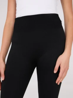 Suzy Shier Leggings & Sweatpants>Embossed Herringbone Fleece Lined Leggings