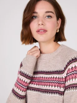 Suzy Shier Long Sleeve|Sweaters & Cardigans>Fair Isle Sweater