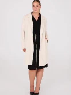 Suzy Shier Coats|Coats>Faux Suede Car Coat