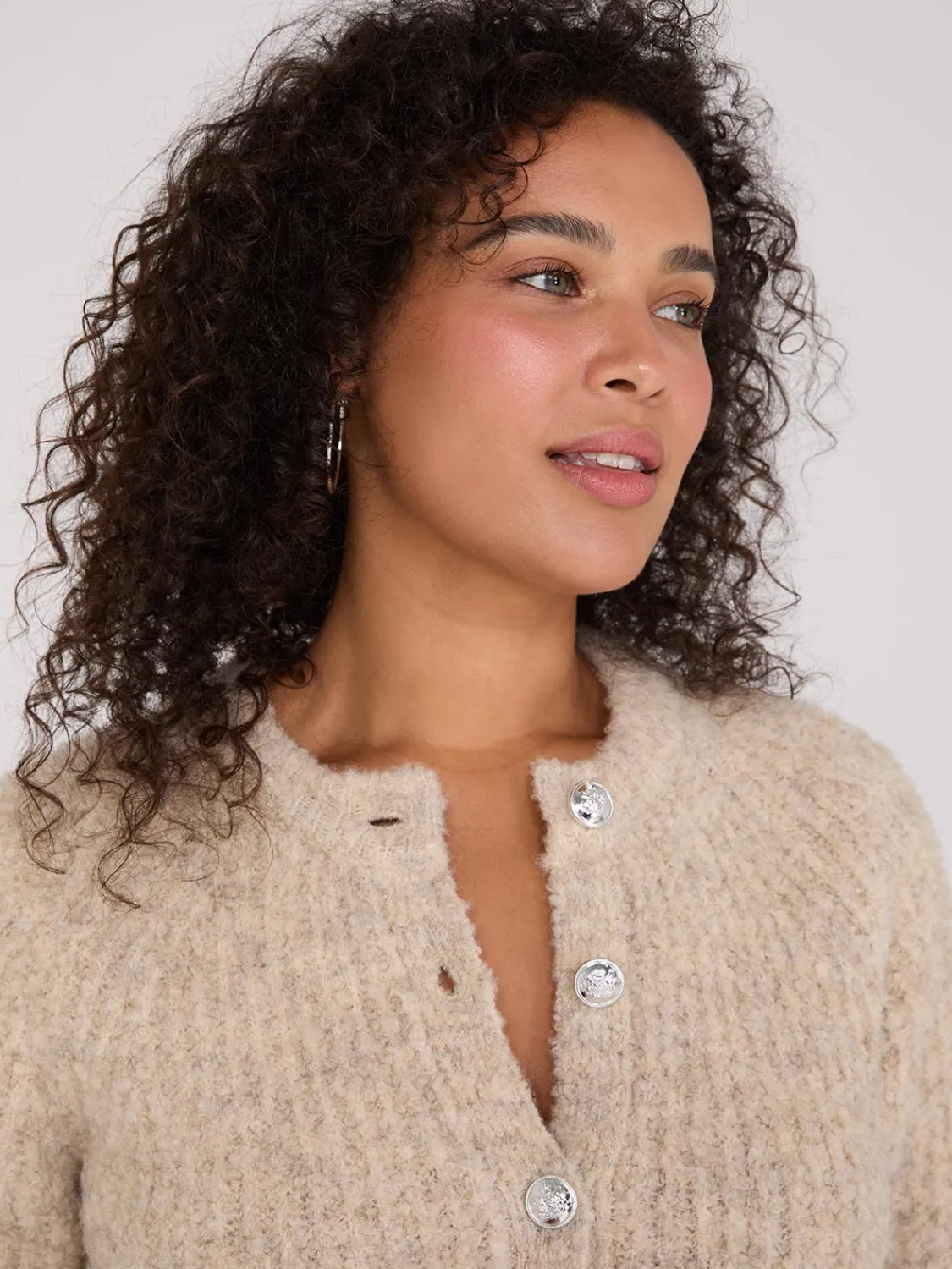 Suzy Shier Long Sleeve|Sweaters & Cardigans>Faux Wool Raglan Cardigan