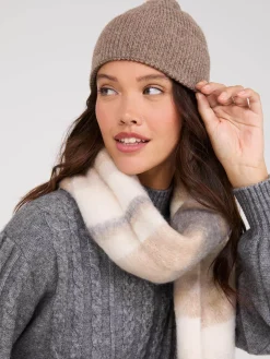 Suzy Shier Hats & Scarves & Gloves>Faux Wool Ribbed Beanie