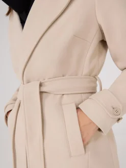Suzy Shier Coats|Coats>Faux Wool Wrap Coat