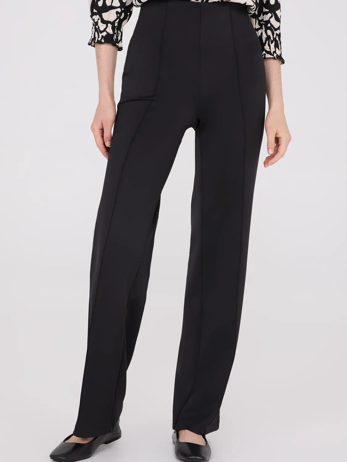 Suzy Shier Pants>Front Pintuck High-Rise Pants