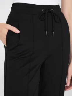 Suzy Shier Pants>Front Pintuck Wide-Leg Pants