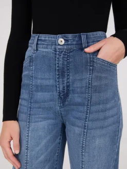 Suzy Shier Jeans|Pants>Front Seam Wide-Leg Jeans