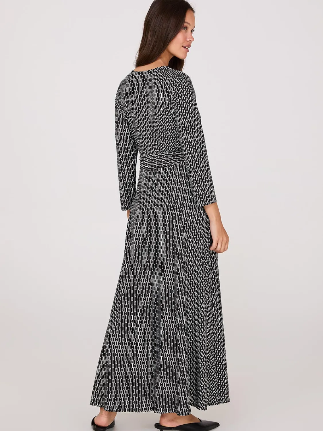 Suzy Shier Casual Dresses|Midi & Maxi>Geo Print Crossover A-Line Maxi Dress