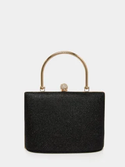Suzy Shier Handbags By Le Château>Glitter Minaudiere With Top Handle