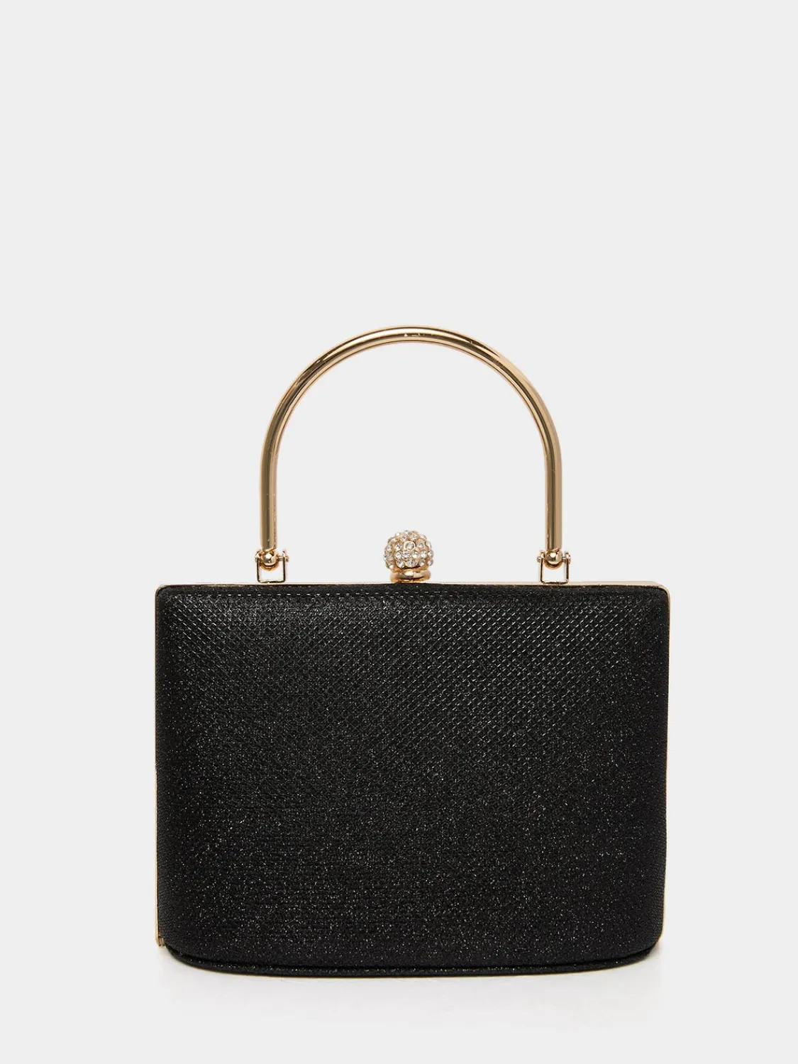 Suzy Shier Handbags By Le Château>Glitter Minaudiere With Top Handle